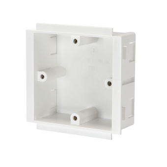 Accessory Outlet Box Single (35mm) 4 Pillars - White
