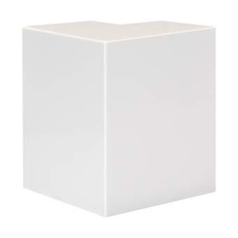 MCT100 External Angle (Moulded Clip on) - White 
