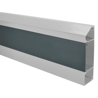 Merlin FSKT1 Perimeter Skirting Trunking (White Base & Grey Centre Lid)