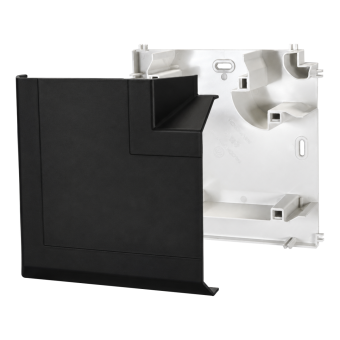 FDT1 Flat Angle (Moulded Clip on Cover & cable guide backplate) – Black