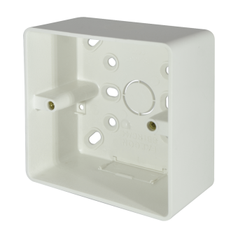 1 Gang Surface Boxes 32mm Deep Universal Entry -Radius Corner-44mm